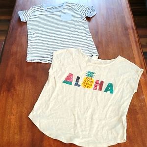 Girls size 8 tees